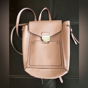 Steve Madden pink leather purse/backpack with straps